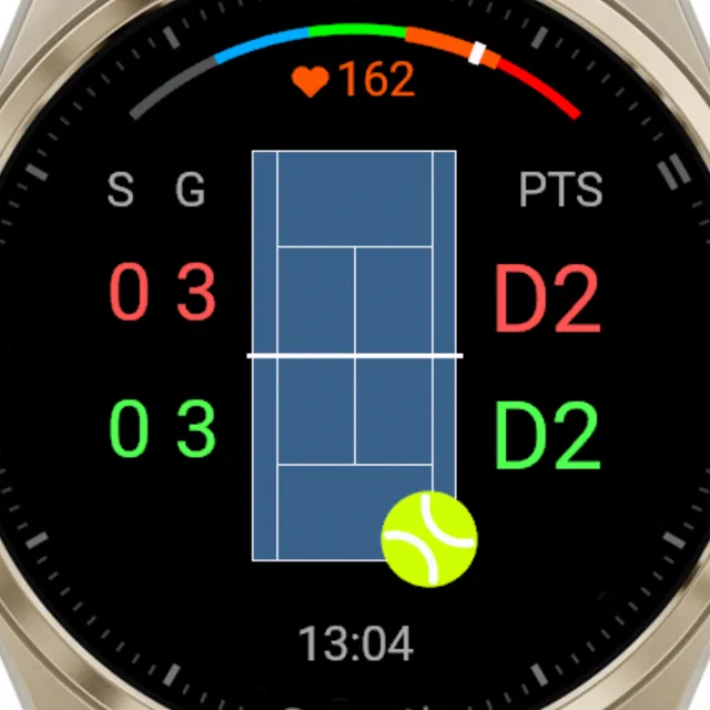 Tennis Smash under Star Point: the second deuce, shown as D2 for both players